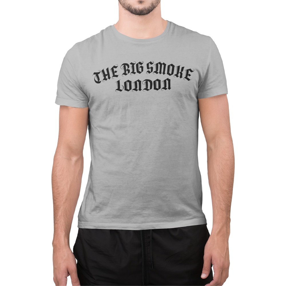 Unisex Heavyweight T Shirt - The Big Smoke - "Gothic Design"