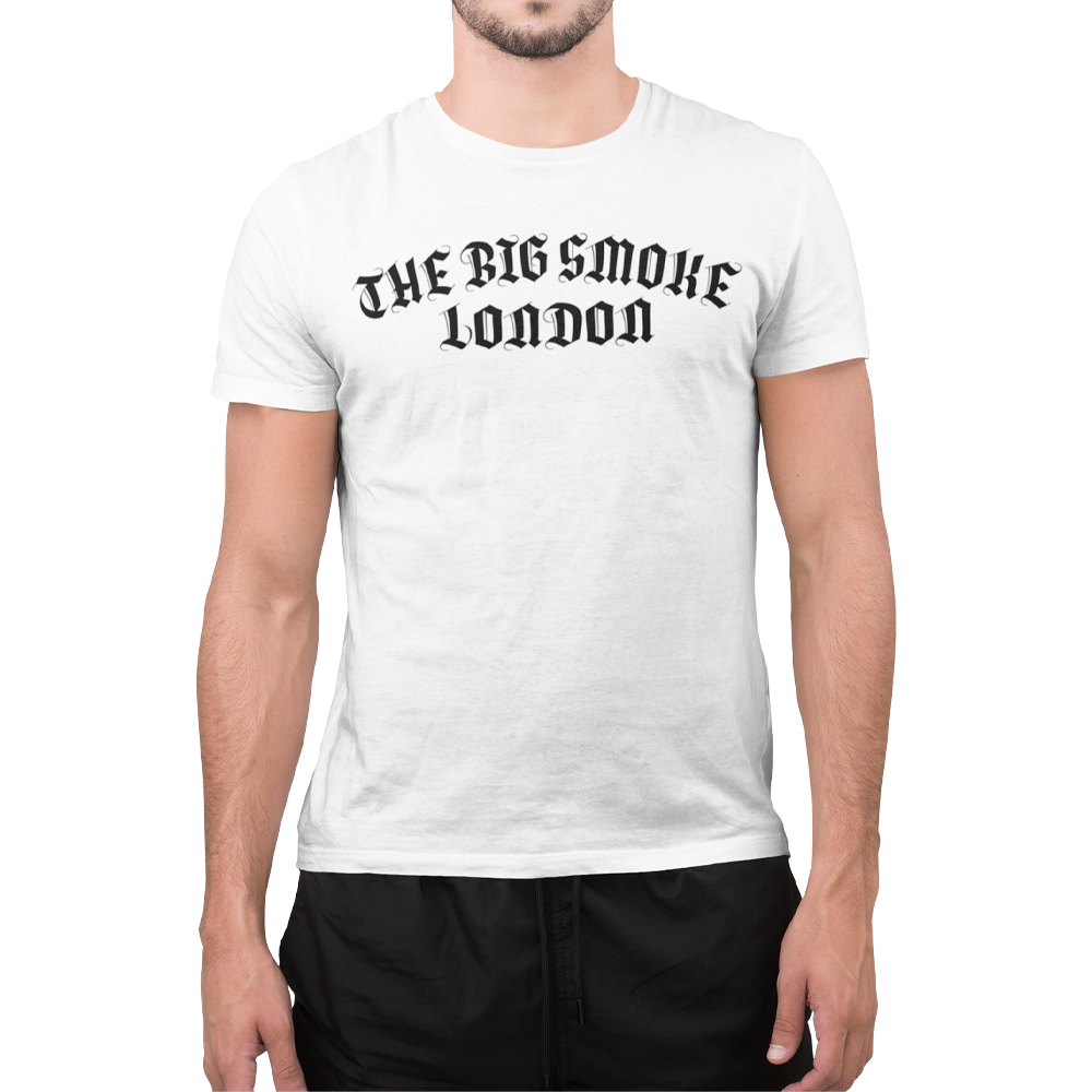 Unisex Heavyweight T Shirt - The Big Smoke - "Gothic Design"