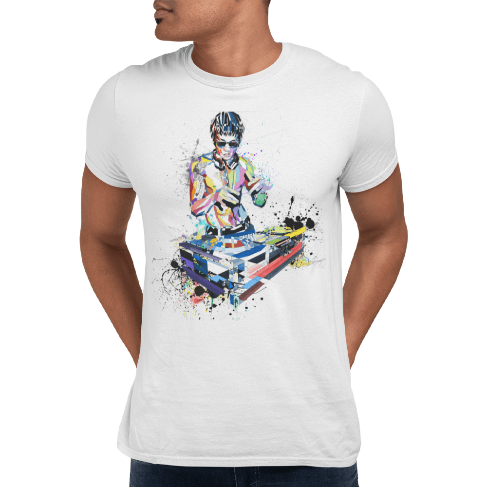Unisex Heavyweight T Shirt - Bruce Lee DJ