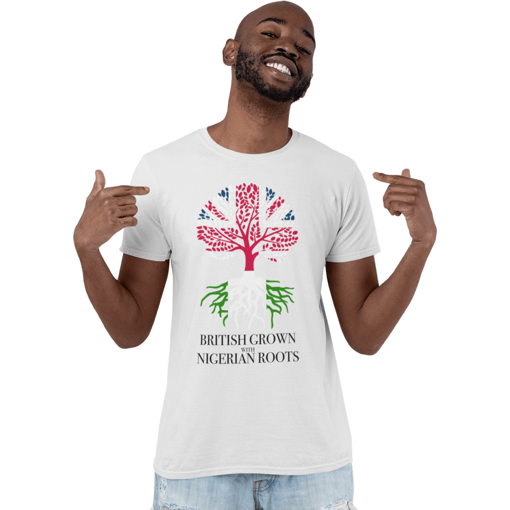 Unisex Heavyweight T Shirt - British Born with Nigerian Roots