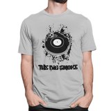 Unisex Heavyweight T Shirt - Big Smoke Turntable Paint Splash Design