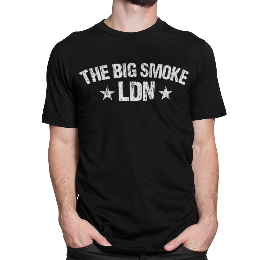 Unisex Heavyweight T Shirt - The Big Smoke LDN "Distressed"