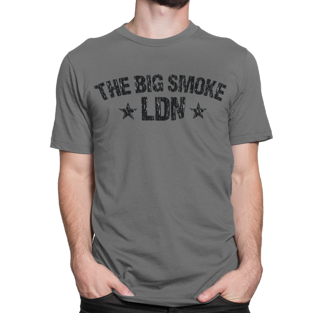Unisex Heavyweight T Shirt - The Big Smoke LDN "Distressed"