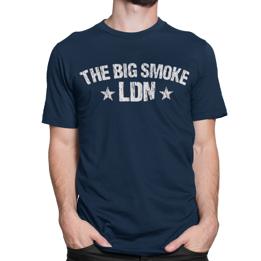 Unisex Heavyweight T Shirt - The Big Smoke LDN "Distressed"