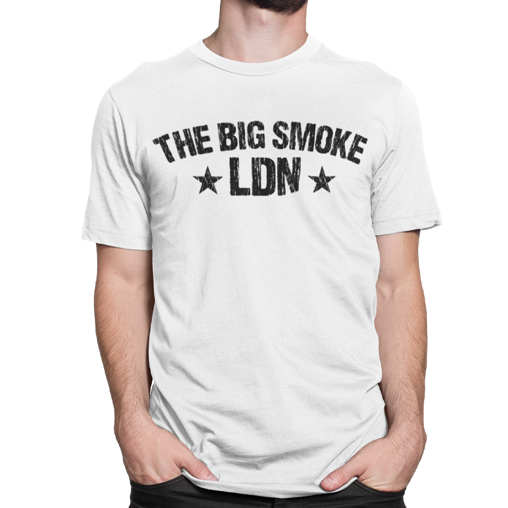 Unisex Heavyweight T Shirt - The Big Smoke LDN "Distressed"