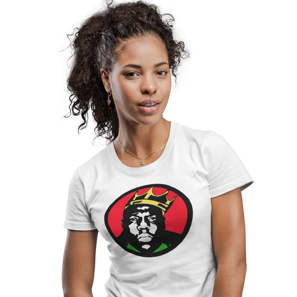 Unisex Heavyweight T Shirt - Notorious BIG (Red, Yellow, Green)