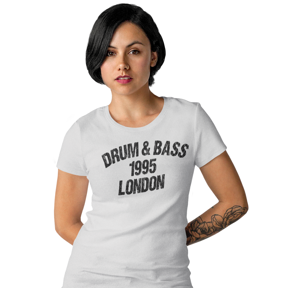 Women's Short Sleeve T- Drum and Bass 1995 London
