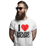 Unisex Heavyweight T Shirt - I Love House Music