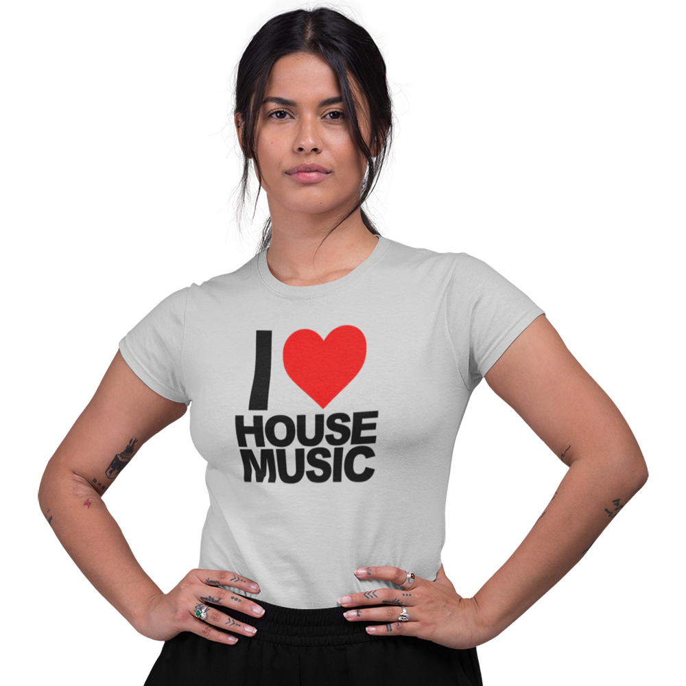 Women's Short Sleeve T-Shirt - I Love House Music