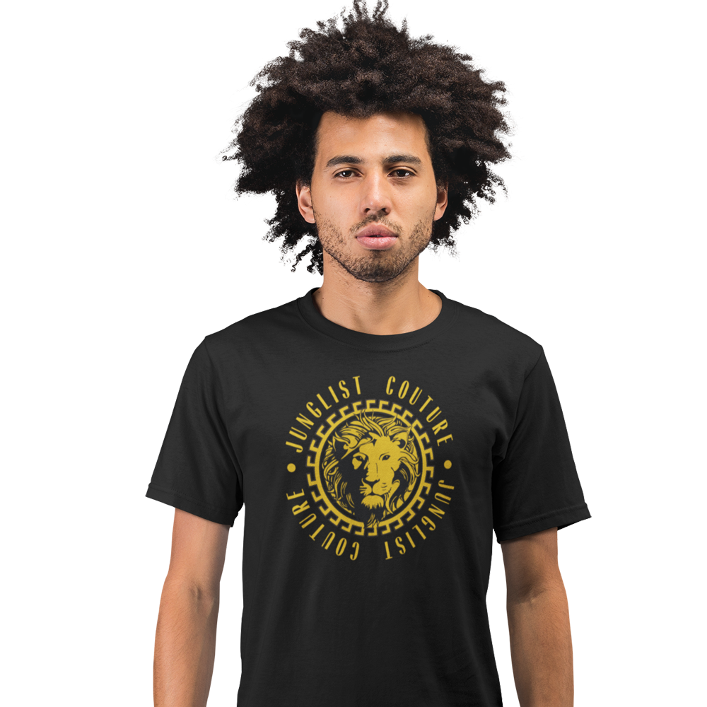 Unisex Heavyweight T Shirt - Junglist Couture (Gold)