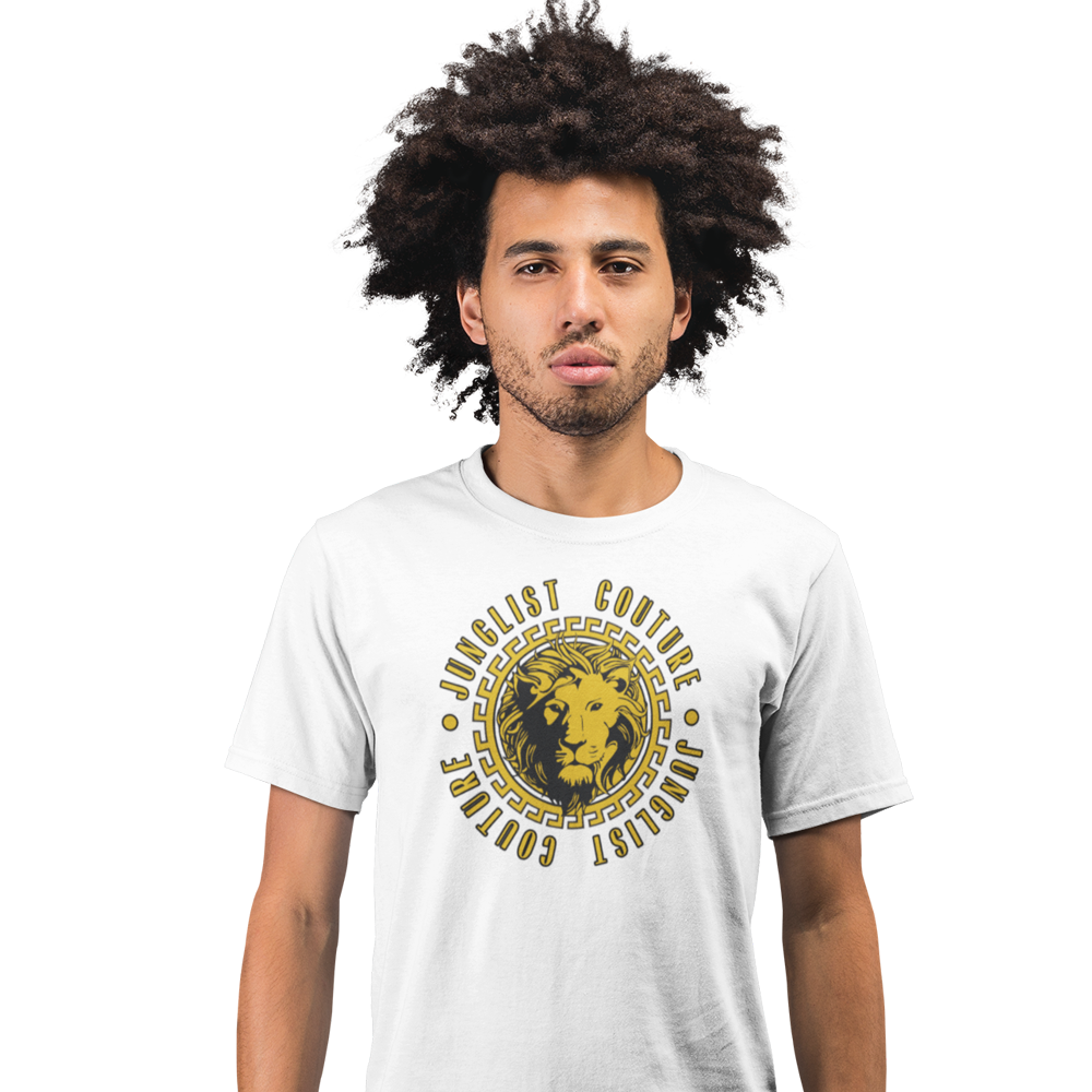 Unisex Heavyweight T Shirt - Junglist Couture (Gold)