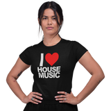 Women's Short Sleeve T-Shirt - I Love House Music
