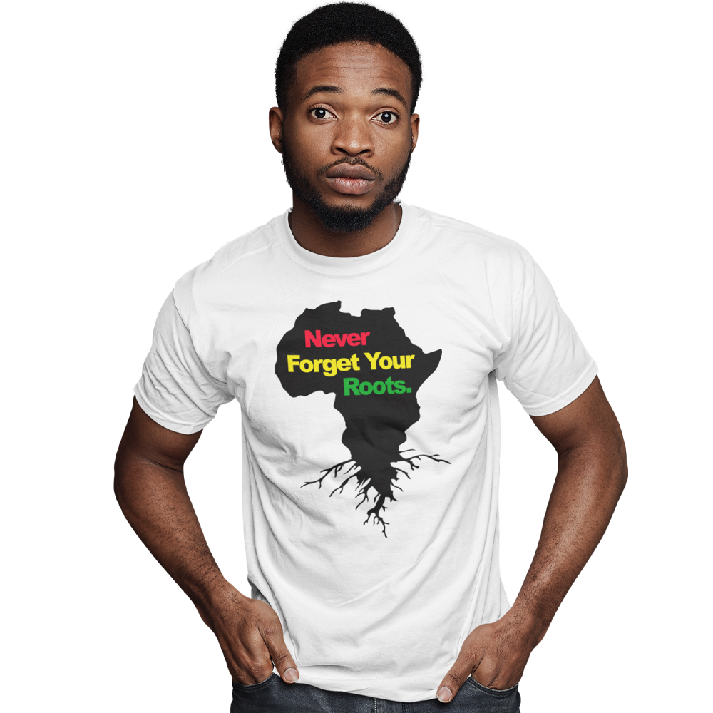 Unisex Heavyweight T Shirt - Never Forget Your Roots