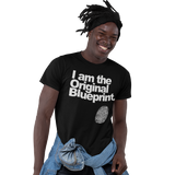 Unisex Heavyweight T Shirt - Original Blue Print