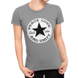 Unisex Heavyweight T Shirt - Peace, Love, Unity - Good Vibes