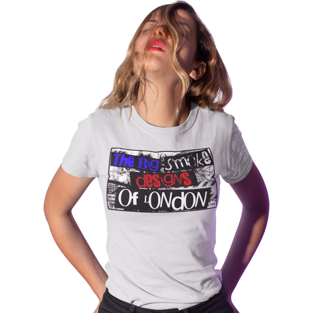 Women's Short Sleeve T Shirt - The Big Smoke - Punk Design