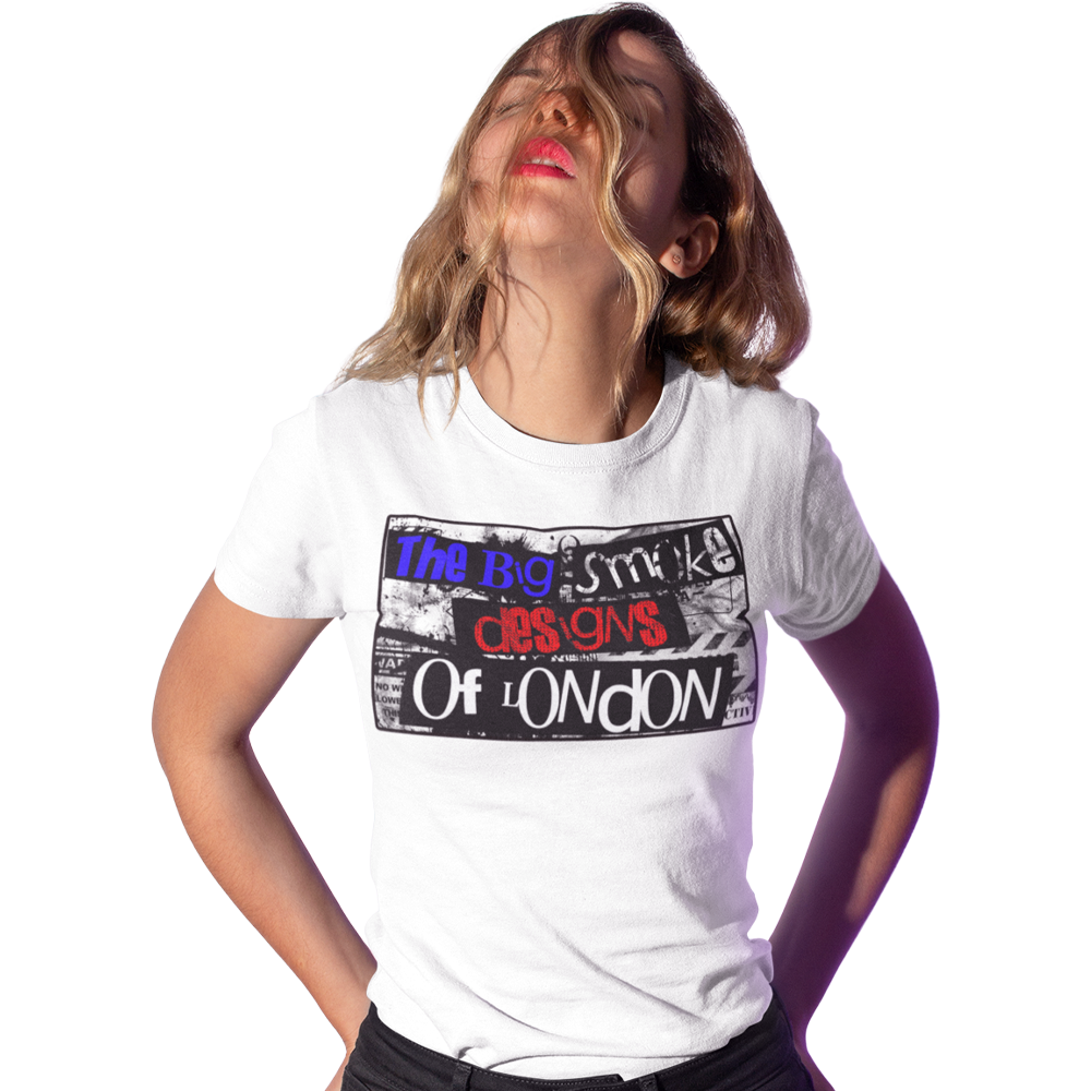 Women's Short Sleeve T Shirt - The Big Smoke - Punk Design