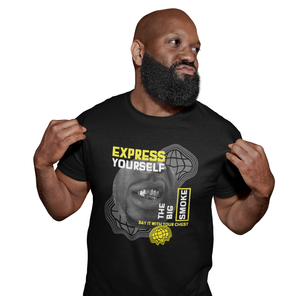 Unisex Heavyweight T Shirt - The Big Smoke "Say It With Your Chest"