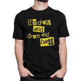 Unisex Heavyweight T Shirt - Sex, Drugs, and Drum and Bass