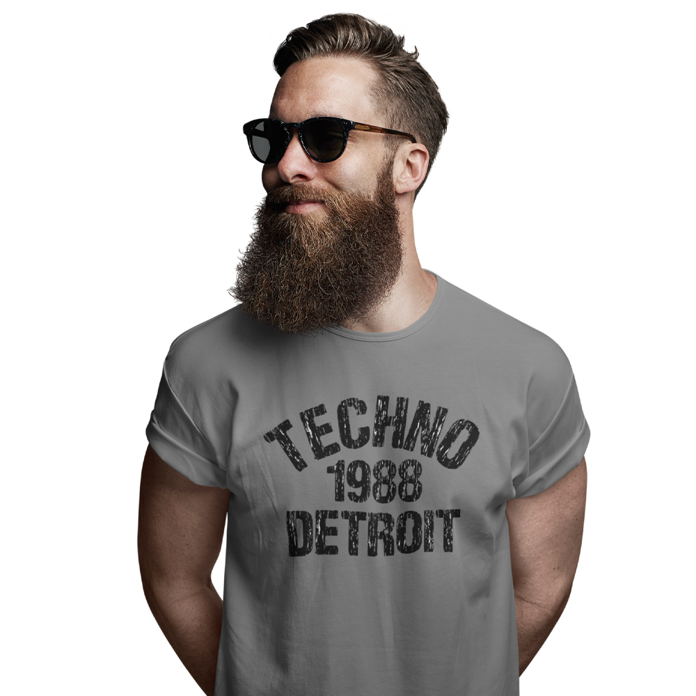 Unisex Heavyweight T Shirt - Techno Est 1988