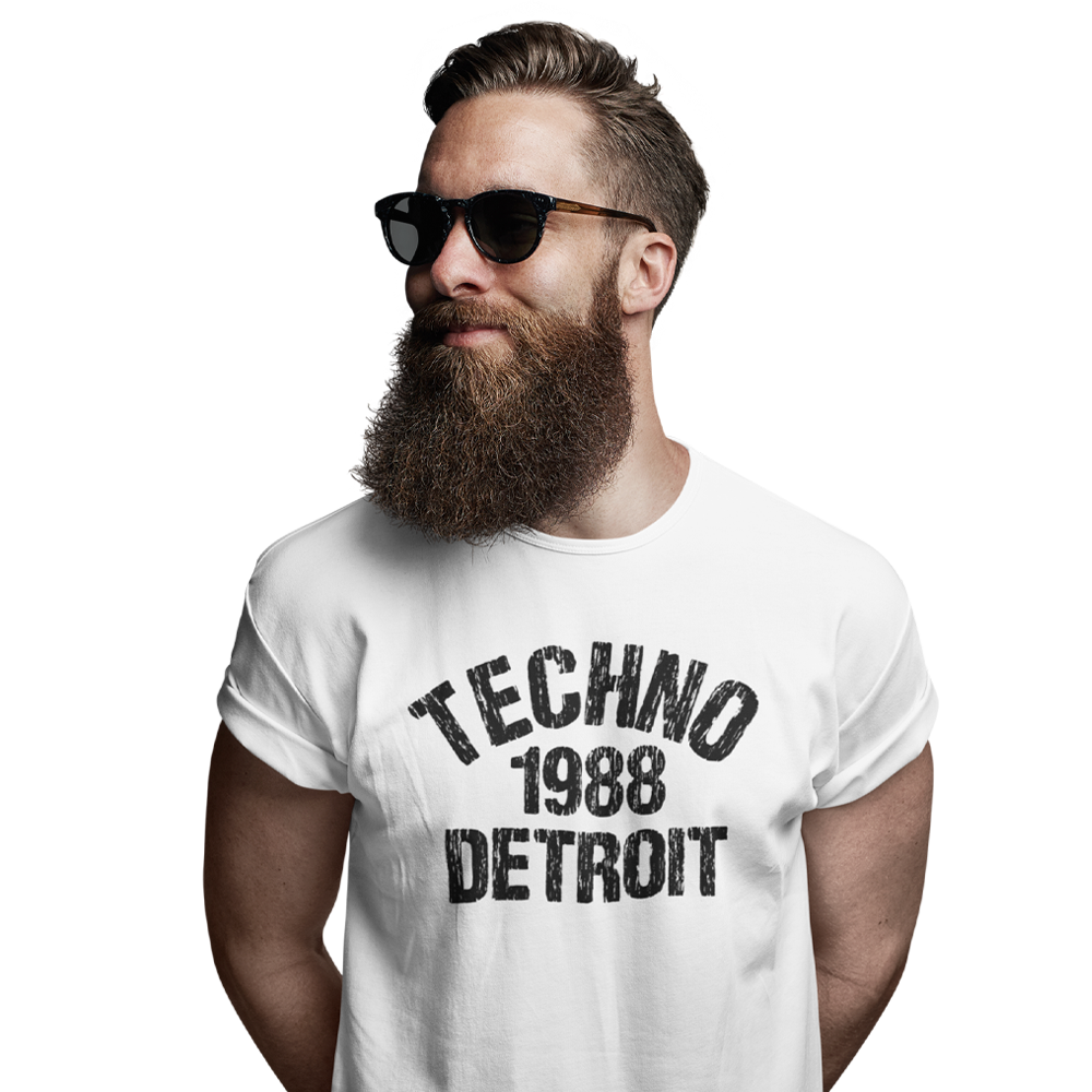 Unisex Heavyweight T Shirt - Techno Est 1988