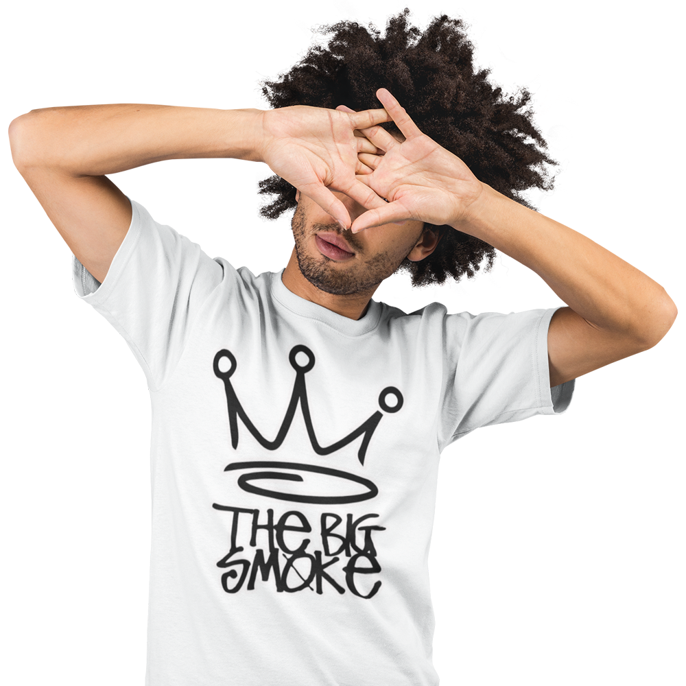 Unisex Heavyweight T Shirt - The Big Smoke "Crown Design"