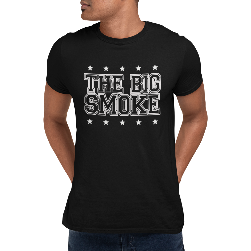 Unisex Heavyweight T Shirt - The Big Smoke "College Design"