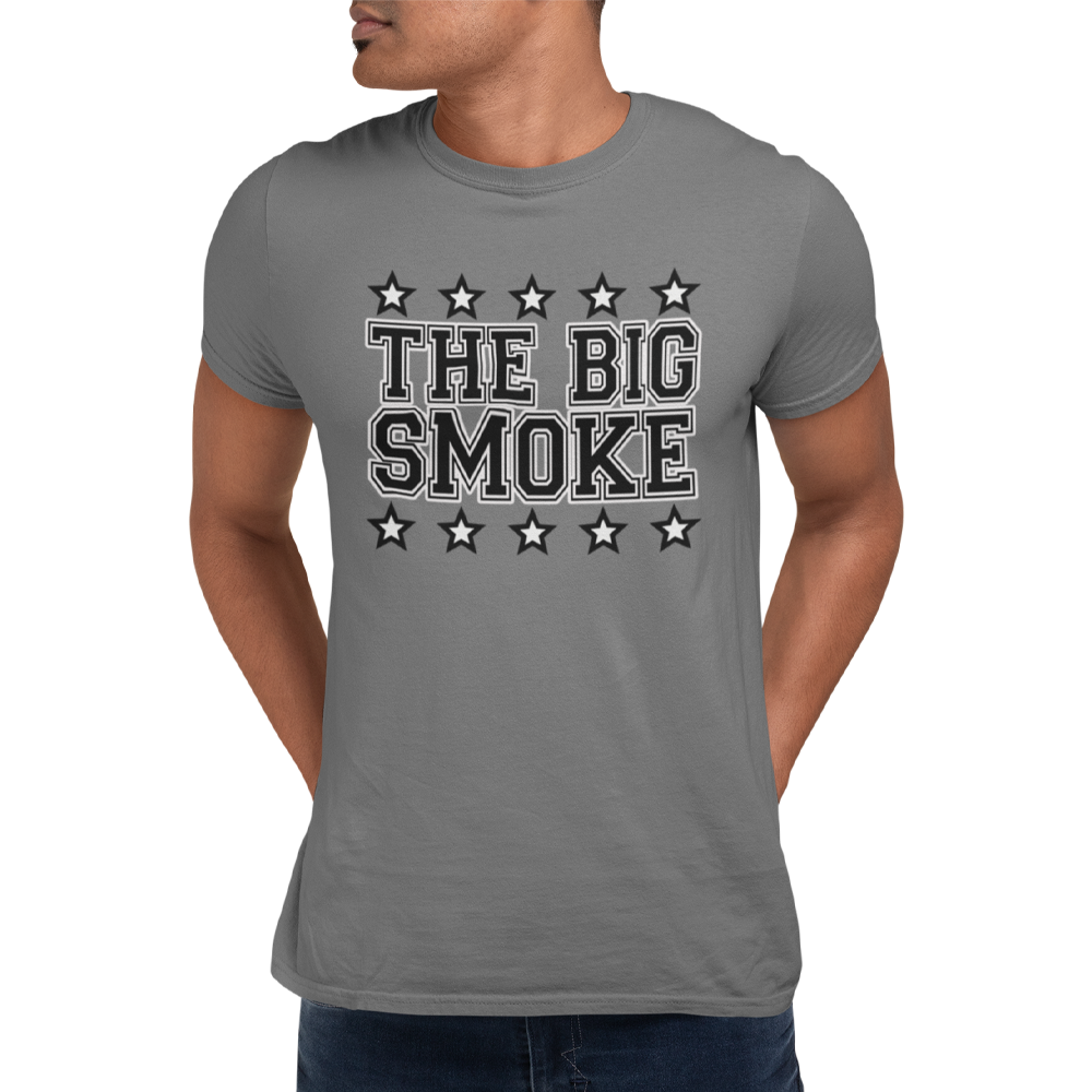 Unisex Heavyweight T Shirt - The Big Smoke "College Design"