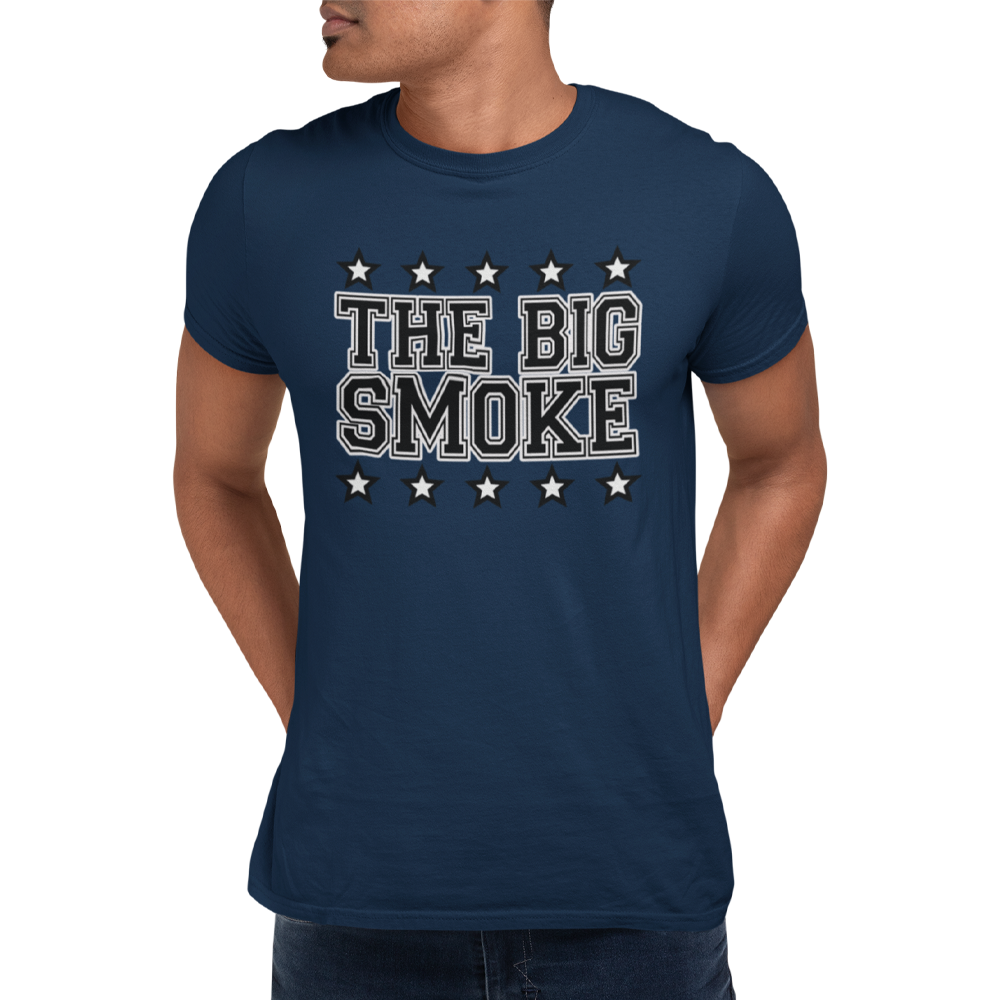 Unisex Heavyweight T Shirt - The Big Smoke "College Design"