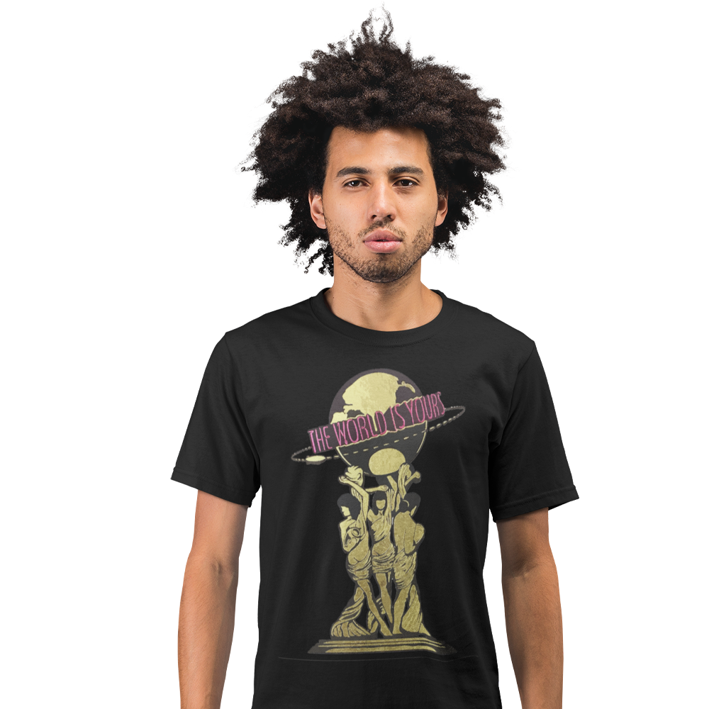 Unisex Heavyweight T Shirt - The World Is Yours