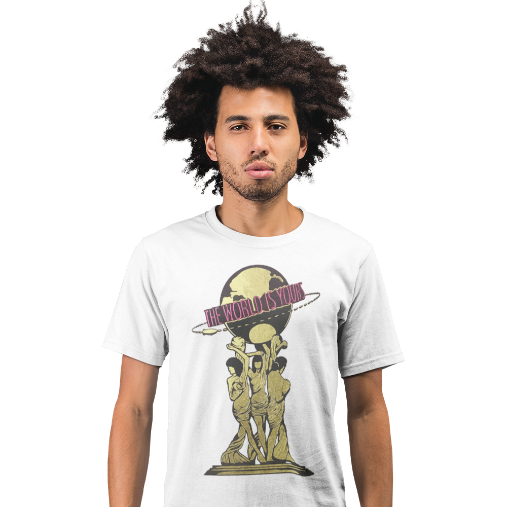 Unisex Heavyweight T Shirt - The World Is Yours