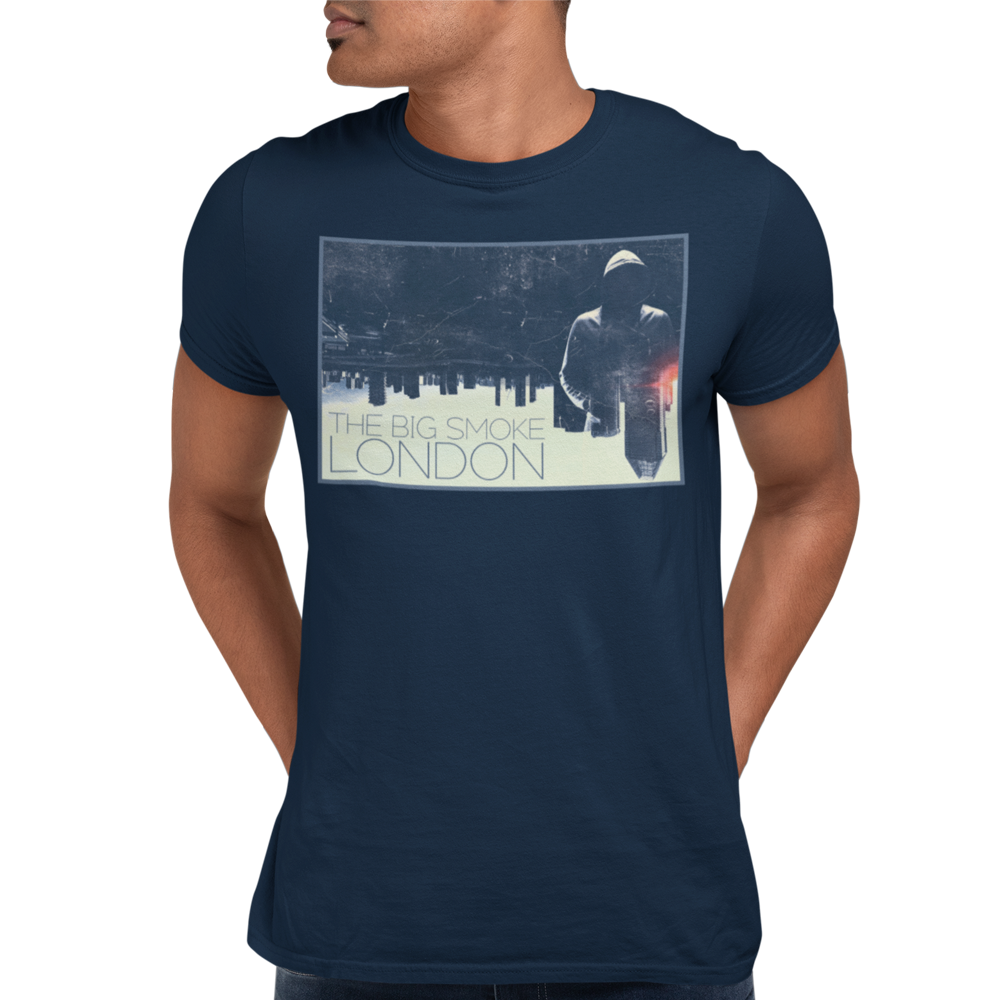 Unisex Heavyweight T Shirt - The Big Smoke - Urban Skyline