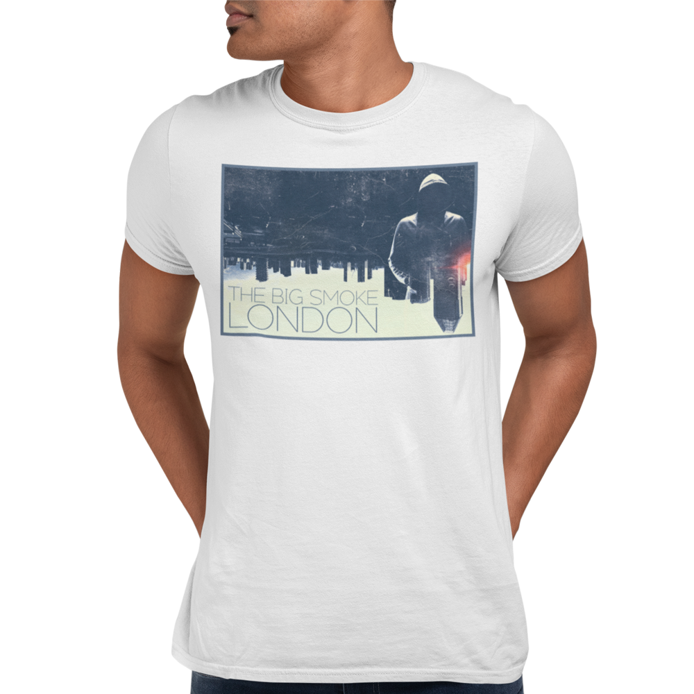 Unisex Heavyweight T Shirt - The Big Smoke - Urban Skyline