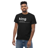 Unisex Heavyweight T Shirt - King "Dictionary"