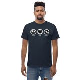 Unisex Heavyweight T Shirt - Peace, Love, Jungle