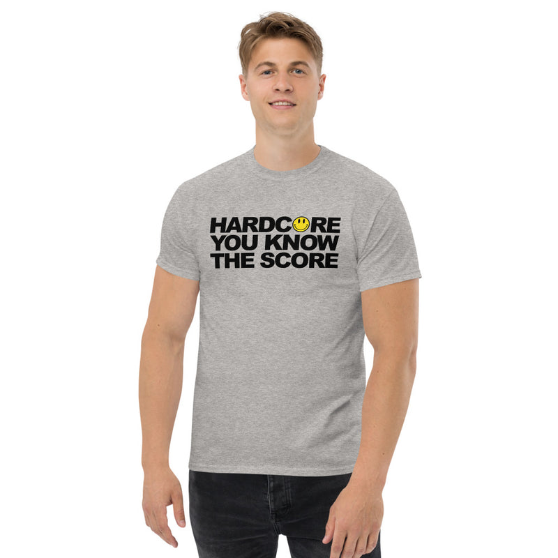 Unisex Heavyweight T Shirt - Hardcore You Know The Score
