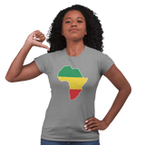Unisex Heavyweight T Shirt - Africa (Red, Yellow, Green)
