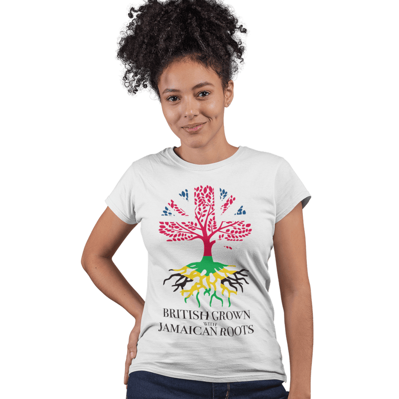 Unisex Heavyweight T Shirt - British Born With Jamaican Roots
