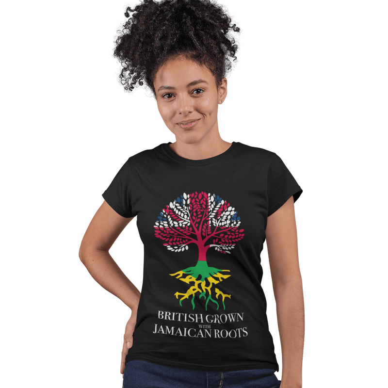 Unisex Heavyweight T Shirt - British Born With Jamaican Roots