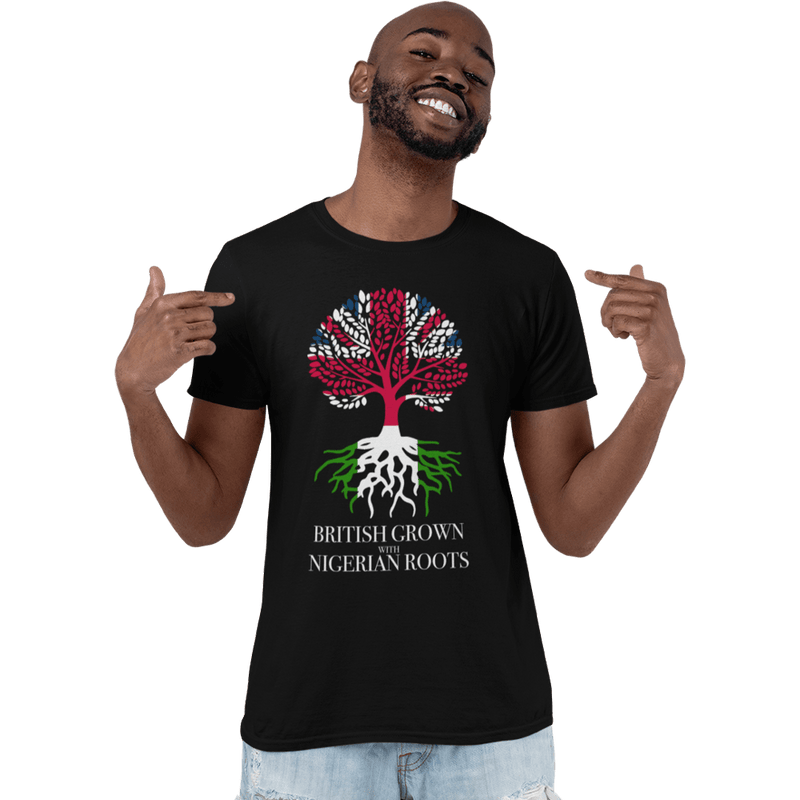 Unisex Heavyweight T Shirt - British Born with Nigerian Roots
