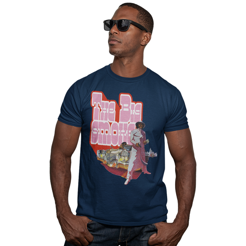 Men's heavyweight T Shirt - The Big Smoke Super Fly Design