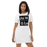 Organic Cotton T Shirt Dress - Jungle Elements