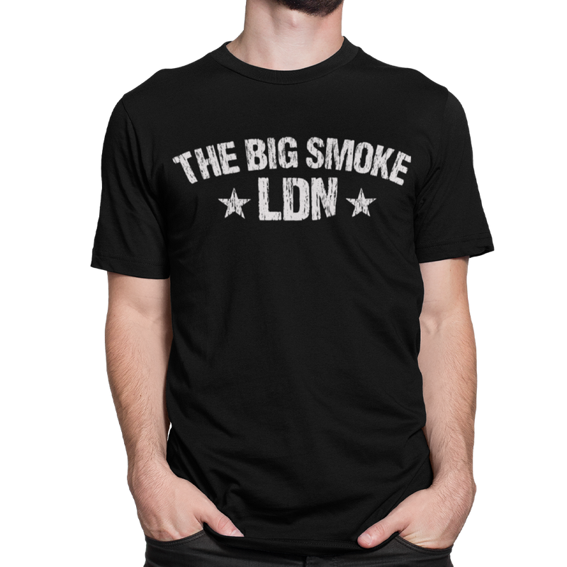 Unisex Heavyweight T Shirt - The Big Smoke LDN "Distressed"