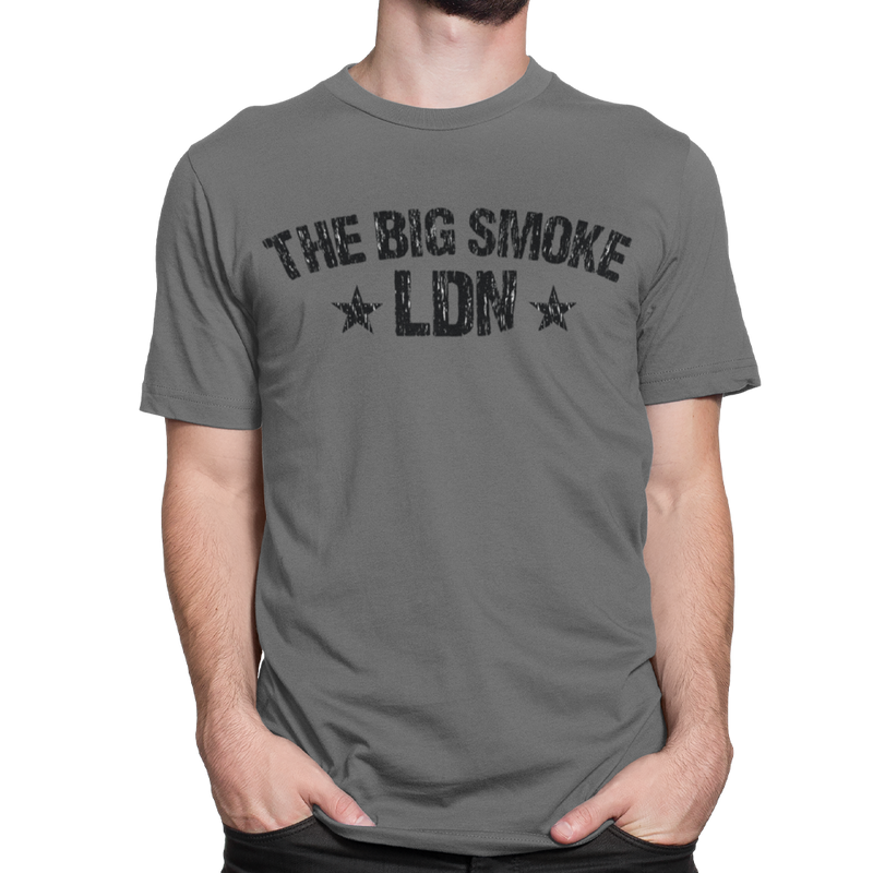 Unisex Heavyweight T Shirt - The Big Smoke LDN "Distressed"