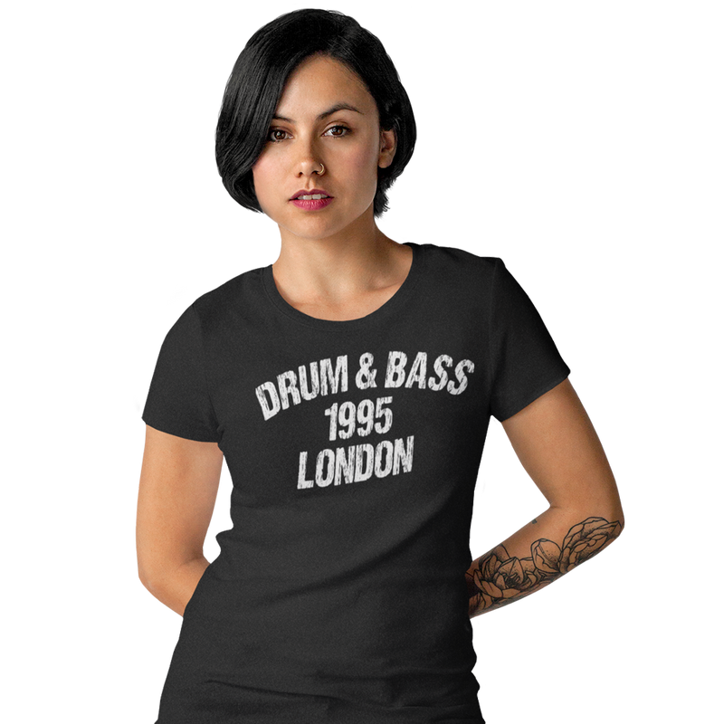 Women's Short Sleeve T- Drum and Bass 1995 London