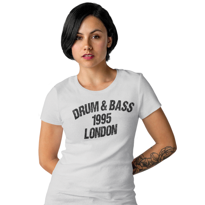 Women's Short Sleeve T- Drum and Bass 1995 London