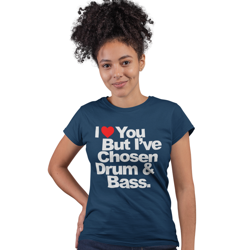 Unisex Heavyweight T Shirt - I Love You But I Have Chosen Drum and Bass