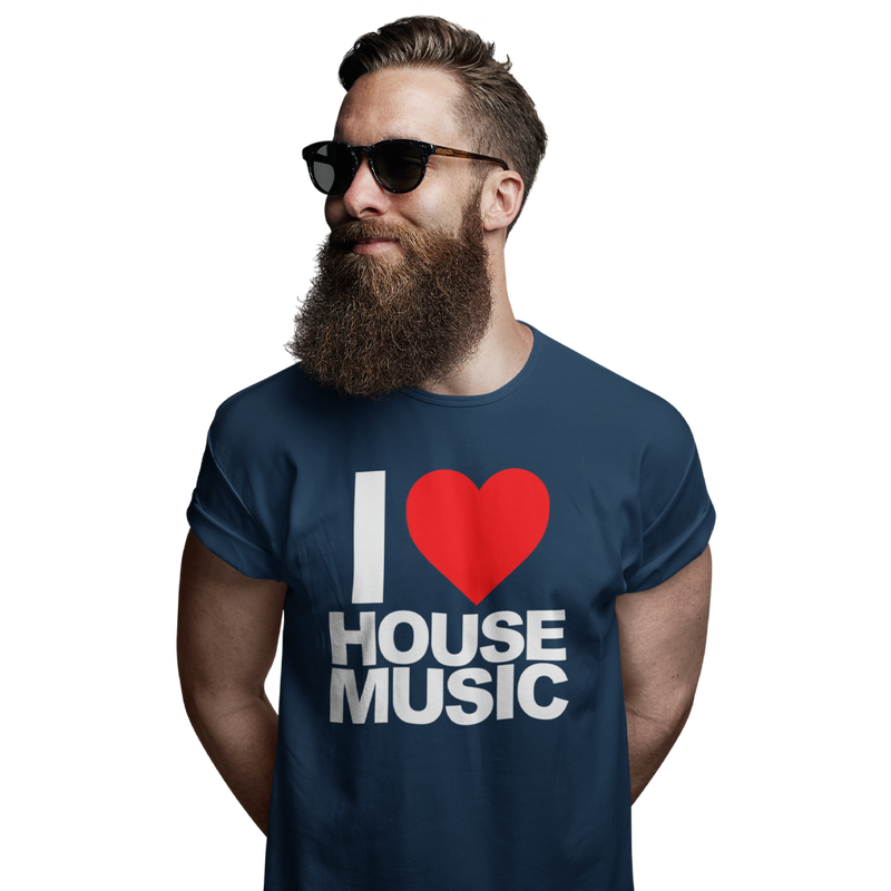 Unisex Heavyweight T Shirt - I Love House Music