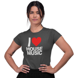 Women's Short Sleeve T-Shirt - I Love House Music