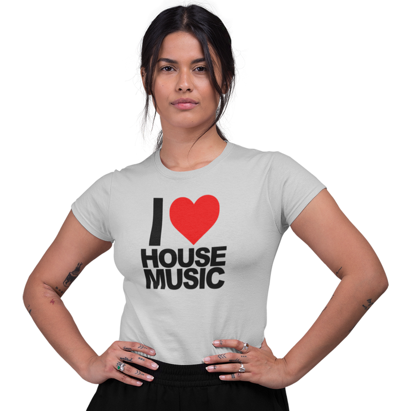 Women's Short Sleeve T-Shirt - I Love House Music